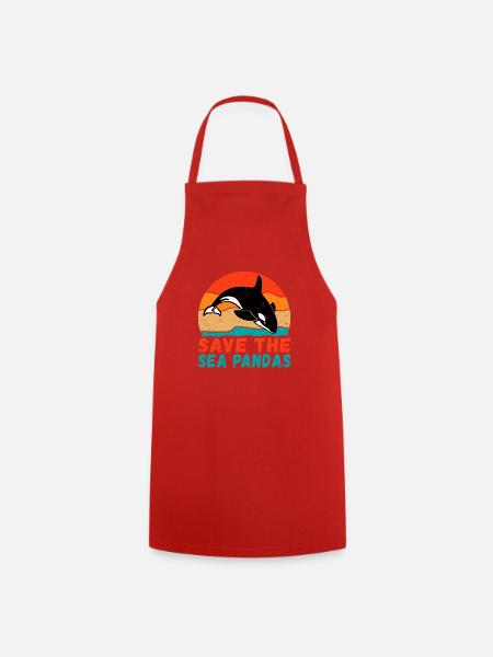 Orca Wal Geschenke - Kochschürze - Rot