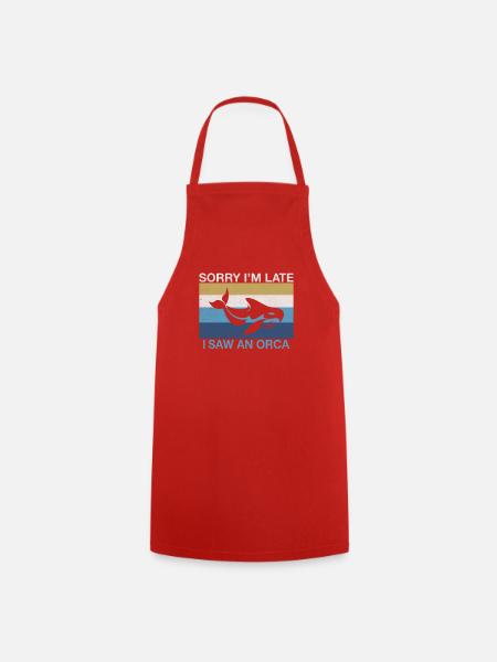 Orca Wal Geschenke - Kochschürze - Rot
