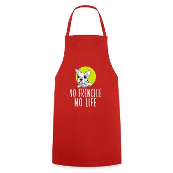 Cadeaux de bouledogue français - Tablier de cuisine - rouge - Devant - AI Model Male 185 dark (185cm)