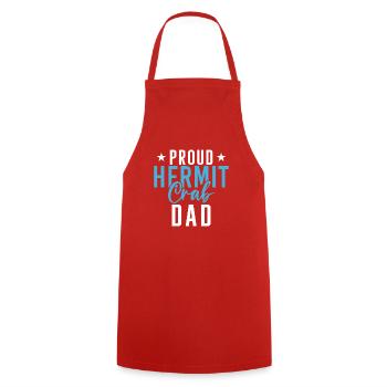 Cadeaux de crabe ermite - Tablier de cuisine - rouge - Devant - AI Model Male 185 dark (185cm)