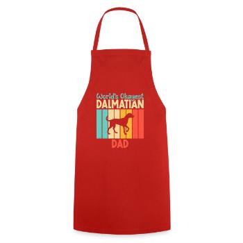 Gifts for Dalmatian Lovers - Cooking Apron - red - Front - AI Model Male 185 dark (185cm)