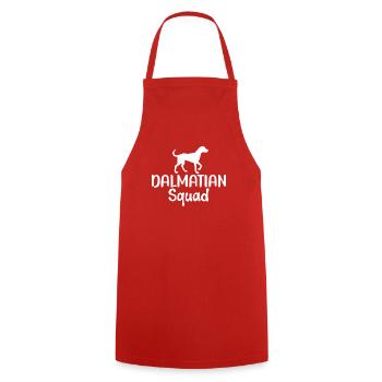 Gifts for Dalmatian Lovers - Cooking Apron - red - Front - AI Model Male 185 dark (185cm)
