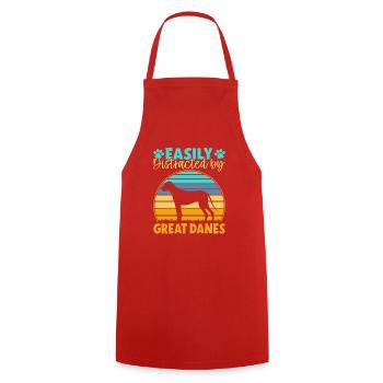 Great Dane Gifts - Cooking Apron - red - Front - AI Model Male 185 dark (185cm)