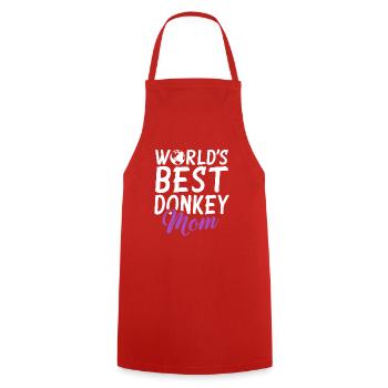 Cadeaux d’amoureux de l’âne - Tablier de cuisine - rouge - Devant - AI Model Male 185 dark (185cm)