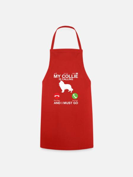 Collie Gifts - Kochschürze - Rot