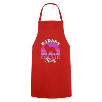 Cadeaux Collie - Tablier de cuisine - rouge - Devant - AI Model Male 185 dark (185cm)