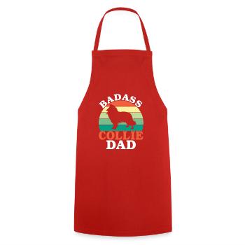 Cadeaux Collie - Tablier de cuisine - rouge - Devant - AI Model Male 185 dark (185cm)