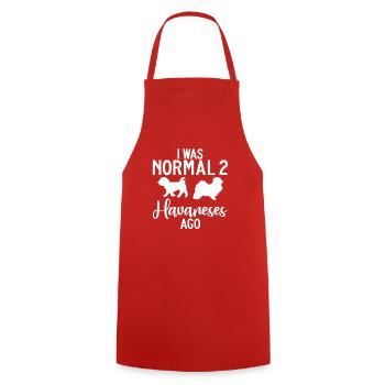 Gifts for Havanese Dog Lovers - Kochschürze - Rot - Vorne - AI Model Male 185 dark (185cm)