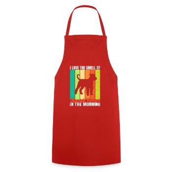 Cadeaux Airedale Terrier - Tablier de cuisine - rouge - Devant - AI Model Male 185 dark (185cm)
