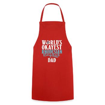 Rhodesian Ridgeback Gifts - Cooking Apron - red - Front - AI Model Male 185 dark (185cm)