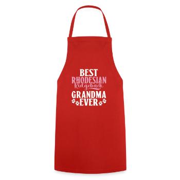 Rhodesian Ridgeback Gifts - Cooking Apron - red - Front - AI Model Male 185 dark (185cm)