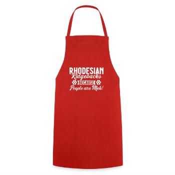 Rhodesian Ridgeback Gifts - Cooking Apron - red - Front - AI Model Male 185 dark (185cm)