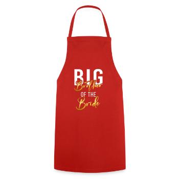 Big Brother Gift - Kochschürze - Rot - Vorne - AI Model Male 185 dark (185cm)