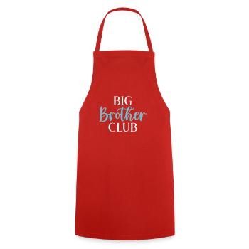 Big Brother Gift - Kochschürze - Rot - Vorne - AI Model Male 185 dark (185cm)