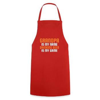 Grandpa Gifts - Kochschürze - Rot - Vorne - AI Model Male 185 dark (185cm)