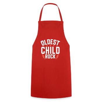 Oldest Child Gifts - Cooking Apron - red - Front - AI Model Male 185 dark (185cm)