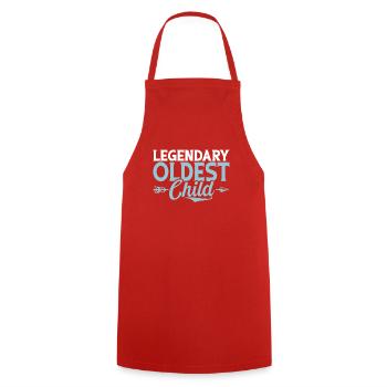Oldest Child Gifts - Cooking Apron - red - Front - AI Model Male 185 dark (185cm)