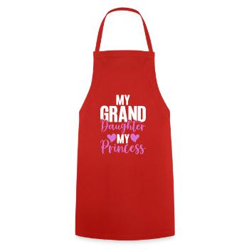 Cadeaux de petite-fille - Tablier de cuisine - rouge - Devant - AI Model Male 185 dark (185cm)