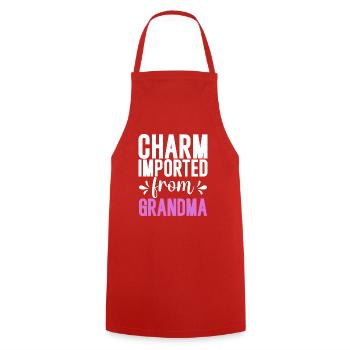 Cadeaux de petite-fille - Tablier de cuisine - rouge - Devant - AI Model Male 185 dark (185cm)