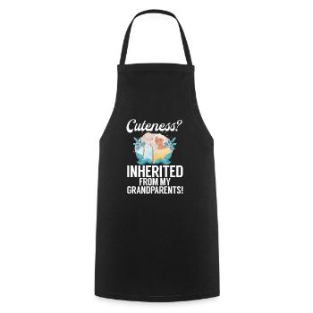 Granddaughter Gifts - Cooking Apron - black - Front - AI Model Male 185 dark (185cm)