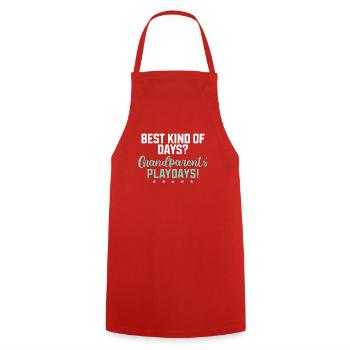 Granddaughter Gifts - Cooking Apron - red - Front - AI Model Male 185 dark (185cm)