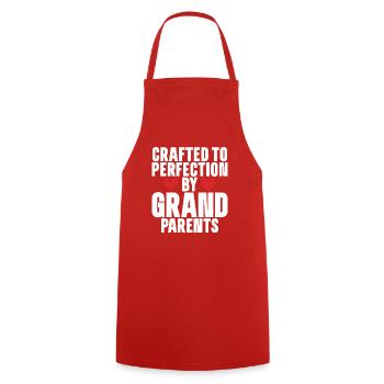 Cadeaux de petite-fille - Tablier de cuisine - rouge - Devant - AI Model Male 185 dark (185cm)