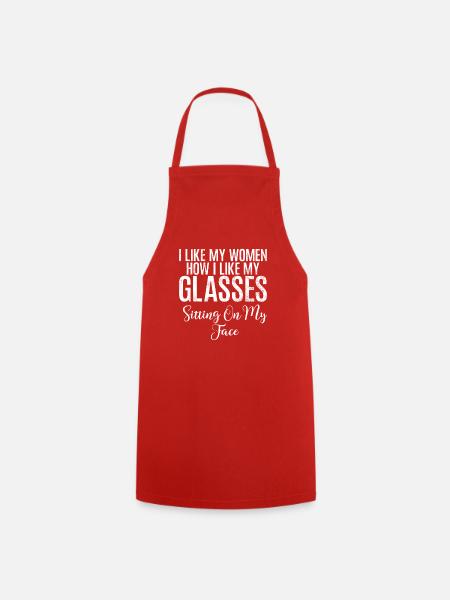 Lesbian Gifts - Cooking Apron - red