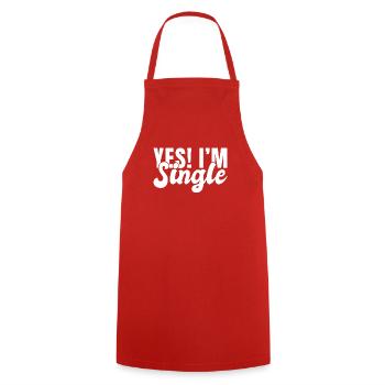Single Gift - Cooking Apron - red - Front - AI Model Male 185 dark (185cm)