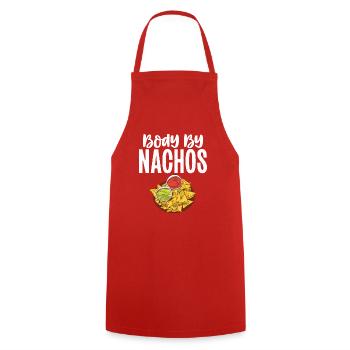 Cadeaux de graisse drôles - Tablier de cuisine - rouge - Devant - AI Model Male 185 dark (185cm)