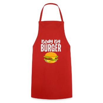 Cadeaux de graisse drôles - Tablier de cuisine - rouge - Devant - AI Model Male 185 dark (185cm)
