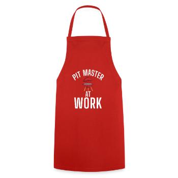 Grillades Barbecue Grillades - Tablier de cuisine - rouge - Devant - AI Model Male 185 dark (185cm)