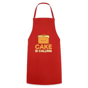 Cake Lover Cake Gift - Cooking Apron - red - Front - AI Model Male 185 dark (185cm)