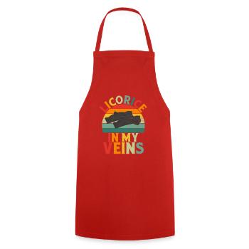 Licorice Gifts - Cooking Apron - red - Front - AI Model Male 185 dark (185cm)