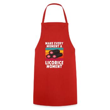 Licorice Gifts - Cooking Apron - red - Front - AI Model Male 185 dark (185cm)