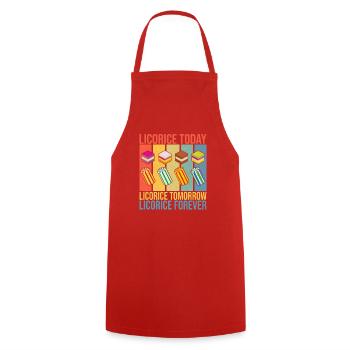 Licorice Gifts - Cooking Apron - red - Front - AI Model Male 185 dark (185cm)