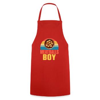 Meatball Lovers Gifts - Kochschürze - Rot - Vorne - AI Model Male 185 dark (185cm)