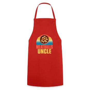Meatball Lovers Gifts - Kochschürze - Rot - Vorne - AI Model Male 185 dark (185cm)