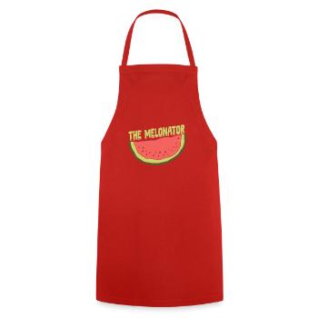 Melon Poison - Cooking Apron - red - Front - AI Model Male 185 dark (185cm)