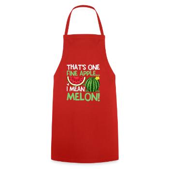 Melon Poison - Tablier de cuisine - rouge - Devant - AI Model Male 185 dark (185cm)