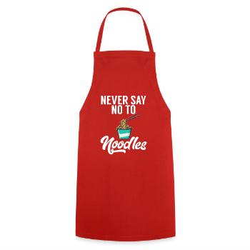 Noodle Lover Gifts - Cooking Apron - red - Front - AI Model Male 185 dark (185cm)