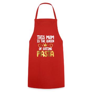 Cadeaux pour les amateurs de pâtes - Tablier de cuisine - rouge - Devant - AI Model Male 185 dark (185cm)
