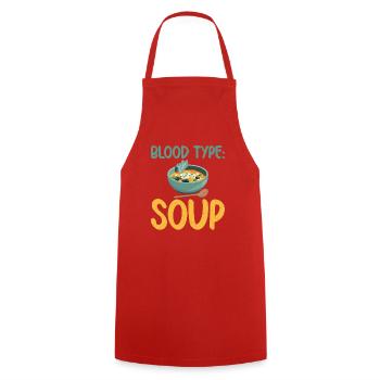 Soup Lovers Gifts - Kochschürze - Rot - Vorne - AI Model Male 185 dark (185cm)
