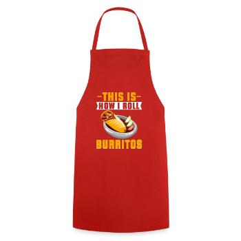 Burrito Gift - Cooking Apron - red - Front - AI Model Male 185 dark (185cm)
