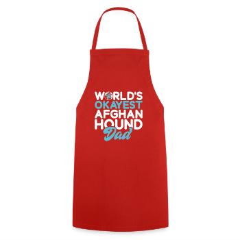 Cadeaux pour les chiens afghans - Tablier de cuisine - rouge - Devant - AI Model Male 185 dark (185cm)