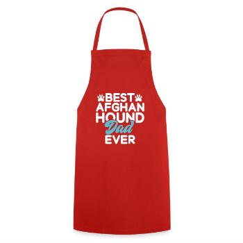 Cadeaux pour les chiens afghans - Tablier de cuisine - rouge - Devant - AI Model Male 185 dark (185cm)
