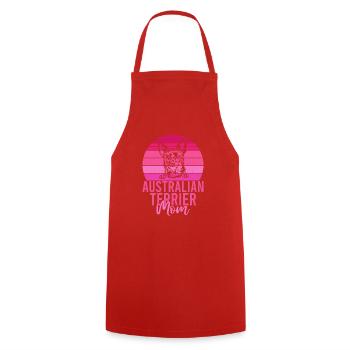 Cadeaux pour terrier australien - Tablier de cuisine - rouge - Devant - AI Model Male 185 dark (185cm)