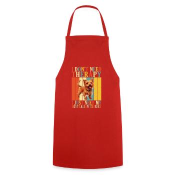 Cadeaux de terrier australien - Tablier de cuisine - rouge - Devant - AI Model Male 185 dark (185cm)