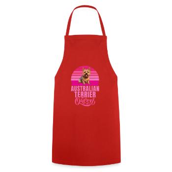 Cadeaux pour terrier australien - Tablier de cuisine - rouge - Devant - AI Model Male 185 dark (185cm)