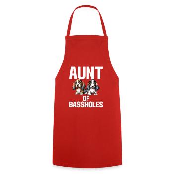 Cadeaux Basset Hound - Tablier de cuisine - rouge - Devant - AI Model Male 185 dark (185cm)
