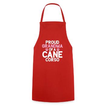 Cane Corso Gifts - Cooking Apron - red - Front - AI Model Male 185 dark (185cm)